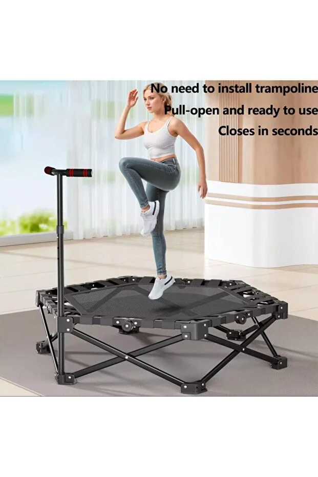 Leyaton Tutmalı KATLANIR Step Trambolin 106 Cm Yetişkin -Çocuk